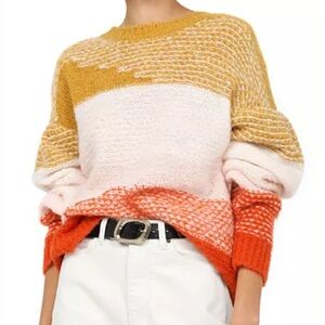 Joie Angelisa Sweater‎ Women’s Medium Chunky Knit Colorblock XS